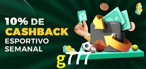 10% de bônus de cashback na g777